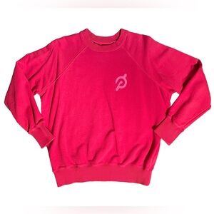 Spiritual Gangster Peloton Berry Pink Crew Neck Sweatshirt Small
